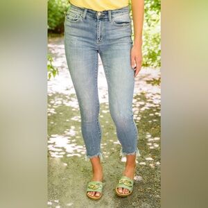 JUDY BLUE Kandis Mid-Rise Bleach Splash Jeans